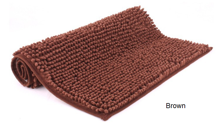 Bathroom/Bedroom fast dry Mat/carpet 400cm x 60cm BROWN